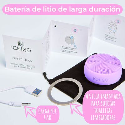 ICHIGO Perfect Glow · Cepillo limpiador facial 5 en 1