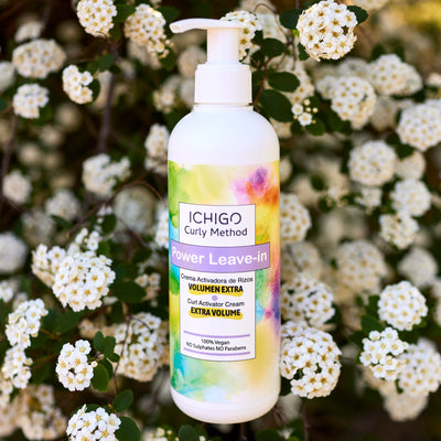 ICHIGO Curly Up Power Leave-In · Crema activadora de volumen